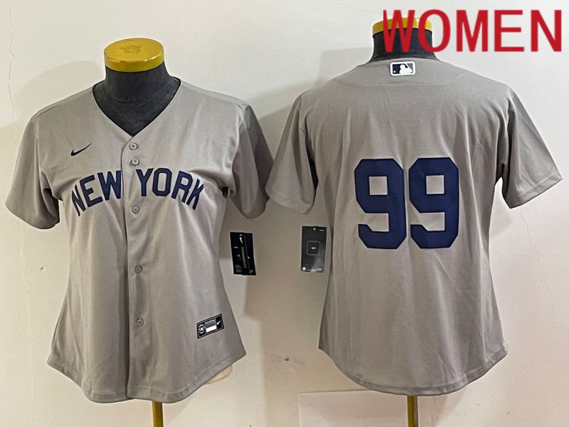Women New York Yankees #99 Judge Grey Nike Game 2024 MLB Jersey style 8->youth mlb jersey->Youth Jersey